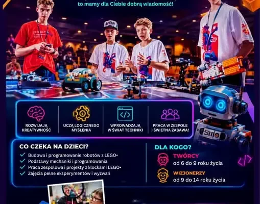 Bezpłatne warsztaty z LEGO robotyki i programowania dla dzieci – zapisy trwają