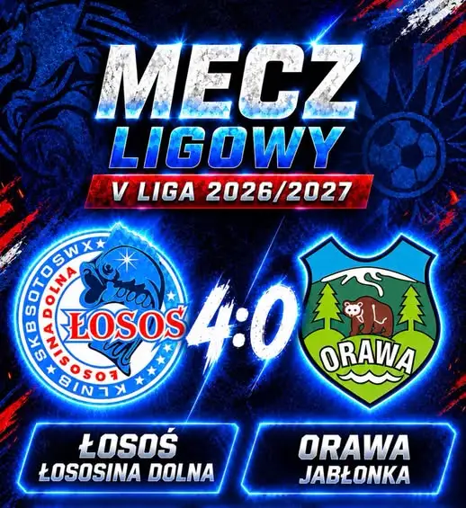 Łosoś-Orawa 4:0. Trzecie zwycięstwo z rzędu!