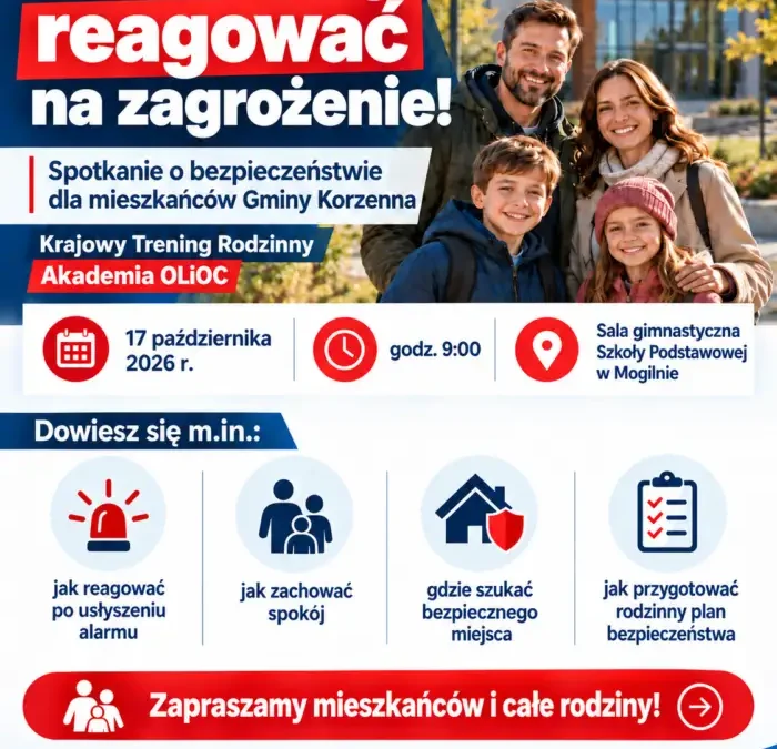 Krajowy Trening Rodzinny w Mogilnie – naucz się reagować na zagrożenia
